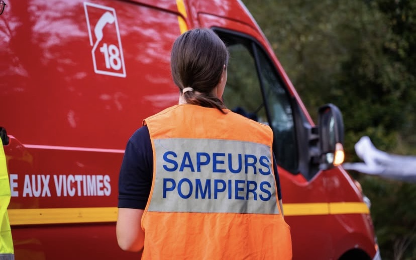 Les pompiers sont rapidement intervenues sur les lieux / Illustration : E.Bedouet