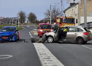 Les pompiers sont rapidement intervenus sur les lieux de l’accident / © G. METENIER – SDIS 18